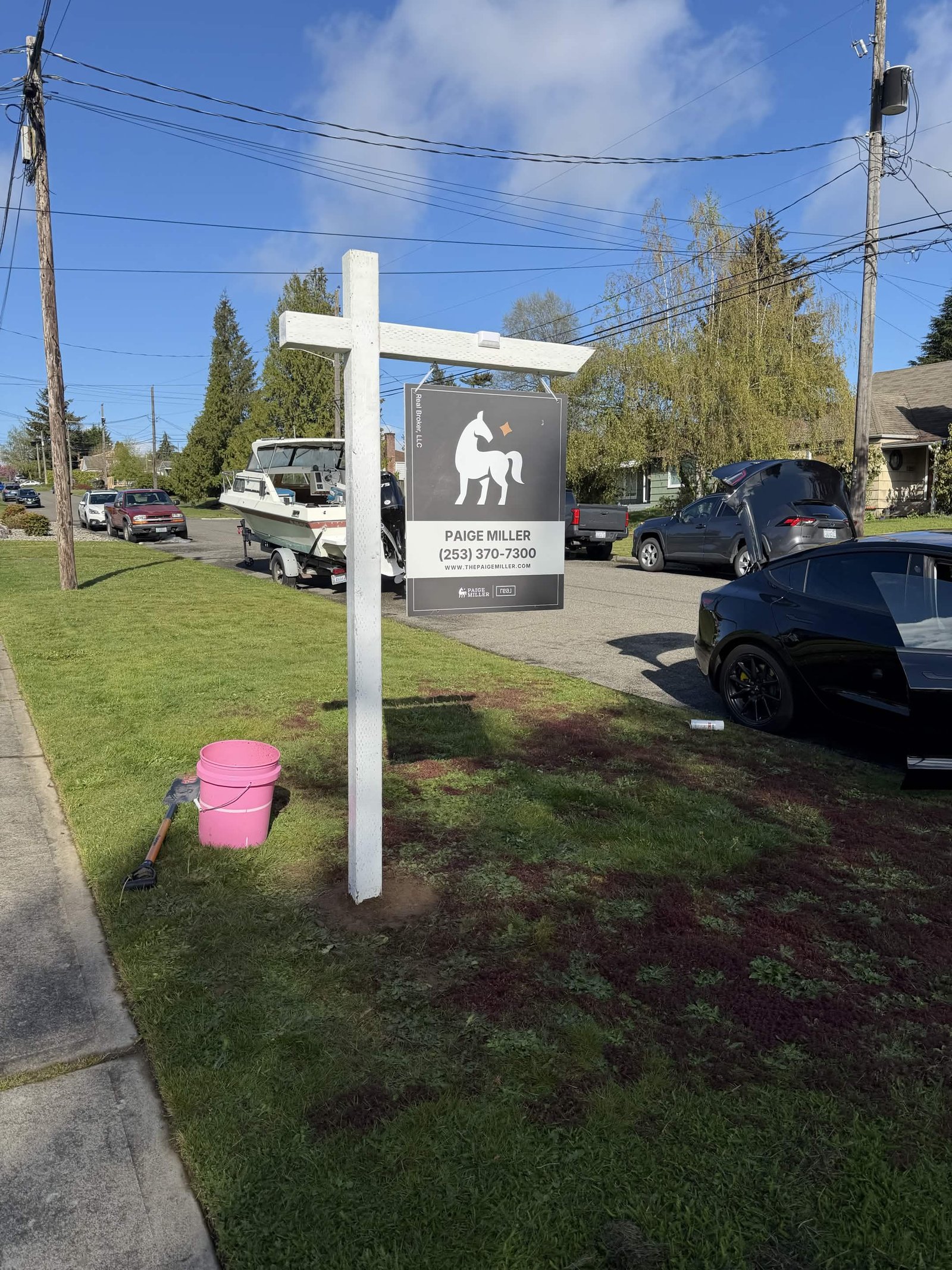 Completed sign install